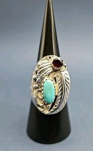 Sterling Silver Native American Navajo Turquoise Ring - $2,802.10 MXN