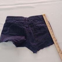 Free People FP Women's Blue Cotton Shorts Size W24 (28×4) image 8