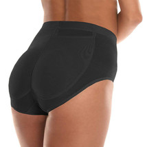 Women&#39;s Silicone Butt Pads Buttocks Lifting Black Shapewear Panties - L - £15.61 GBP