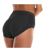 Women&#39;s Silicone Butt Pads Buttocks Lifting Black Shapewear Panties - L - £16.65 GBP