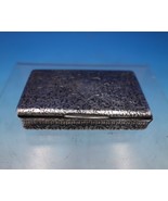 French .800 Silver Box Ornate Chasing w/ Snowflake Medallion GW Interior... - $256.41