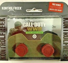 NEW KontrolFreek - FPS Freek Call of Duty: WWII Thumbsticks for Xbox One - Red - £14.75 GBP