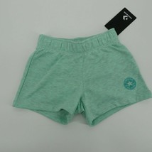 Converse Little Girl&#39;s Overdyed Green Shorts 6x Logo - £10.88 GBP