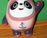 Beijing 2022 Olympic Mascot Panda Bing Dewn Dwen In Pink Rubber Suit Rare - £35.47 GBP