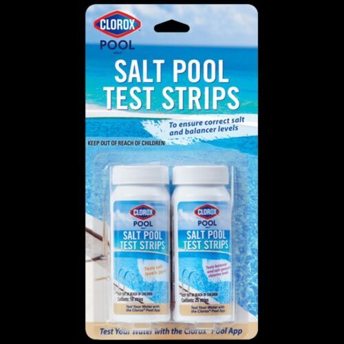 Primary image for Clorox Pool&Spa Salt Pool Test Strips for Pool Water Testing 25 + 10 Salt tester