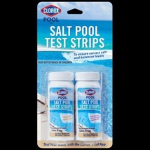 Clorox Pool&amp;Spa Salt Pool Test Strips for Pool Water Testing 25 + 10 Salt tester - £7.97 GBP