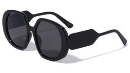 Dweebzilla Womens XL Oversized Round Butterfly Retro Sunglasses (Glossy Black Fr - £8.50 GBP