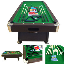 7&#39; Feet Billiard Pool Table Snooker Full Set Accessories Game mod. Green... - $1,729.00