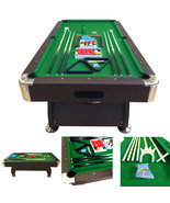 7&#39; Feet Billiard Pool Table Snooker Full Set Accessories Game mod. Green... - $2,363.61 CAD