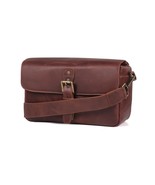 MegaGear Genuine Leather Camera Messenger Bag for Mirrorless, Instant an... - $140.99