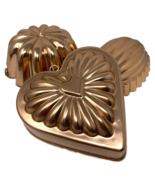 Vintage Copper Molds Set of 3 - $23.74