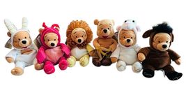 6 Disney Store Vintage Winnie the Pooh Astrological Signs Bean Bag Plush... - $23.75