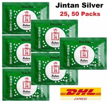 JINTAN SILVER PILLS Japanese Refreshing Breath Relief Sore Throat 25, 50 Sachets - $36.49+