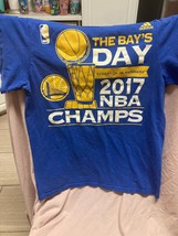 Adidas Golden State Warriors 2017 NBA Champs Shirt Size S - £11.74 GBP