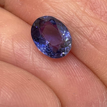 0.83 ct Tanzanite Oval Cut, Vintage Gemstone with REPORT , Make offer! - $485.38