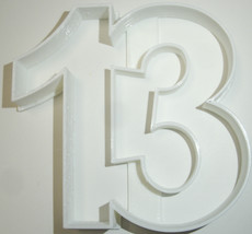 Number 13 Thirteen Birthday Anniversary Cookie Cutter 3D Printed USA PR108-13 - £3.18 GBP