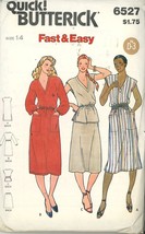 Vintage 80s Butterick 6527 Pattern, Misses Dress, Tunic &amp; Skirt, Size 14... - $4.00