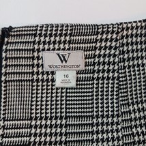 Worthington Women's Gray Plaid Back Zipper Skirt Size 16 Measured Waist 36" image 4