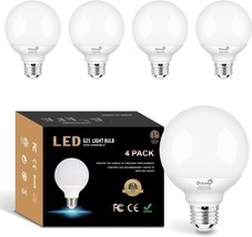 4 Pack G25 Led Globe Light Bulbs For Bathroom 5000K Daylight White,, Dim... - $44.94