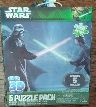 Star Wars Super 3D 5 Jigsaw Puzzle Set Complete Lenticular - £10.25 GBP