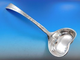 Lap Over Edge Acid Etched by Tiffany Sterling Silver Soup Ladle Heart 13 1/2&quot; - £1,194.16 GBP