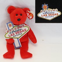 Ty Beanie Baby Aces Bear Las Vegas w/Tag 1-6-2006 Plush Stuffed Toy &amp; La... - $18.61