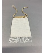 Women’s White Beaded Drawstring Bag Purse - $14.84