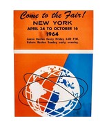 New York World&#39;s Fair 1964 Advertisement Promo Brochure Pamphlet Unisphe... - $39.99