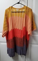 Maurices Cardigan Sweater Women&#39;s Size: Large CUTE Open Front Gorgeous Colorful - £17.39 GBP