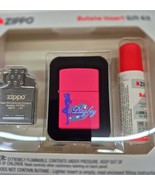 Rare Pink Playboy Bunny Zippo LIghter Gift Set - $47.45