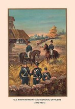 U.S. Army and General Officers 1813-1821 by Arthur Wagner - Art Print - £17.30 GBP+
