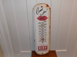 Vintage Come in Get Kist Soda Metal Thermometer - $449.90 CAD