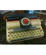 Vintage Junior Typewriter by Marx Tin Litho Lithograph Toy - £19.41 GBP