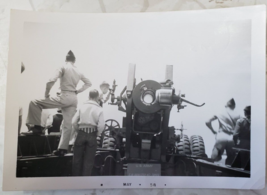 Vintage Photo REESE AIR FORCE BASE Texas 105mm Howitzer Soldiers May 195... - $9.50