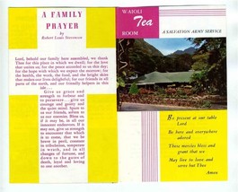 Waioli Tea Room Brochure Salvation Army Service Honolulu Hawaii Gift Boxes - £14.22 GBP