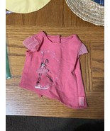 American Girl 18&quot; Doll Retired Isabelle Meet Outfit Pink SHIRT ONLY - £7.84 GBP