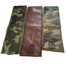 Set of 3 Camo Hanging Pouches 20&quot; x 6&quot; 2 Camo 1 Solid Brown Clear One Side - $13.65