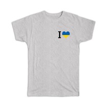 I Love Ukraine : Gift T-Shirt Flag Heart Crest Country Ukrainian Expat - $24.99