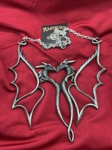 Alchemy Of England P892 - Dragon Consort Necklace Gothic Pendant Wings I... - £66.95 GBP