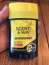 Scent-A-Way Max Anti-Perspirant Odorless Hunter&#39;s Specialists 2.25 oz. - £9.26 GBP