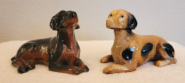Two Vintage German Shorthaired Pointer Hunting Dog Figurines - £26.74 GBP