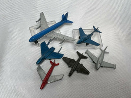 Vtg Tootsie Toy Midgetoy Lot Of Airplane Flying Military Vessels &amp; Boeing 707 - £39.87 GBP