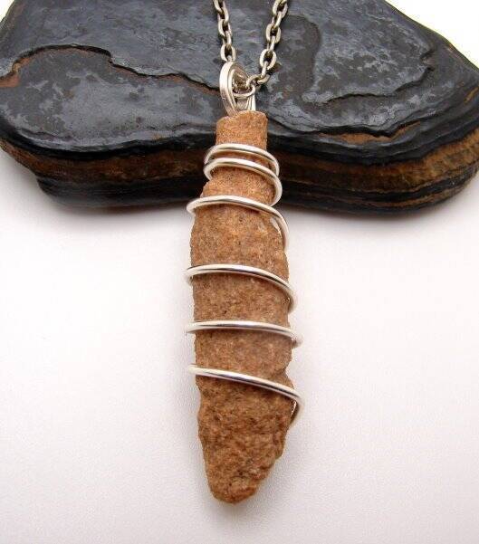 RARE UNUSUAL PRAYER PIPE LIGHTNING STRIKE SARAHA DESERT FULGURITE CRYSTA... - $44.00