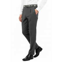 Men's Pants G.Manzoni None Wrinkle Wool Super 120's #056 Gray Made in Italy image 3