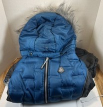 Arcadia Trail Insulated Fur Hooded Dog Snowsuit Size X-LARGE NWT Teal - £35.55 GBP