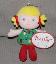 7&quot; NEW W TAG PRESTIGE CHRISTMAS TREE BABY BLONDE DOLL STUFFED ANIMAL PLU... - £10.11 GBP