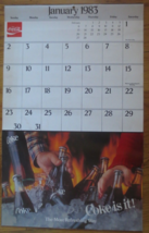 The Official Bottler's  Coca Cola  Annual Calendar for 1983 Double Sided - $3.96