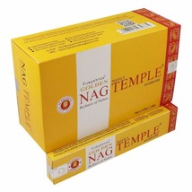 Vijayshree Golden Nag Temple Incense Sticks Export Quality Masala AGARBATTI 180g - £19.31 GBP