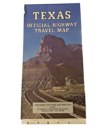 Texas Official Highway Travel Map 1980s Fold Out Brochure Art Frameable ... - $18.49