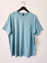 NWT LULULEMON TDLT Blue Teal Soft Fundamental Pocket T Shirt Top Men&#39;s XXL - £56.81 GBP